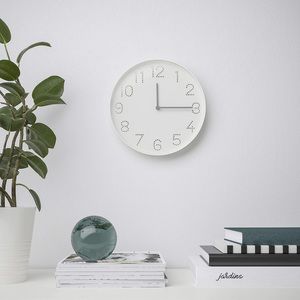 NOT FOR SALE Wall clock white9 ¾ " nwt ikea